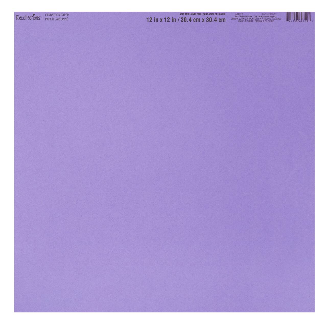 60 Pack: Smooth Solid Cardstock Paper by Recollections™, 12" x 12"